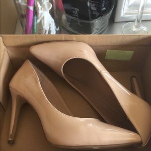 Nude, pink heels
